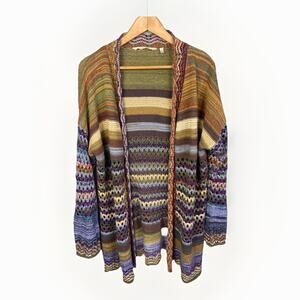 Soft Surroundings Crochet Cardigan Sweater Women’s XL Grannycore Bohemian